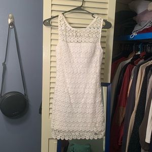 Hollister white lace dress